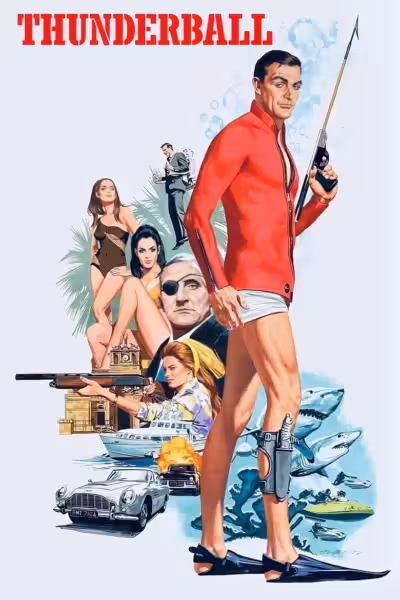 โปสเตอร์ เจมส์ บอนด์ 007 ภาค 4: ธันเดอร์บอลล์ 007 Thunderball (1965)