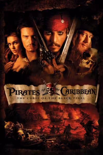 โปสเตอร์ ไพเร็ท ออฟ เดอะ คาริบเบี้ยน 1 : คืนชีพกองทัพโจรสลัดสยองโลก Pirates of the Caribbean: The Curse of the Black Pearl (2003)